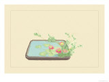 Spiraea Thumbergu and Water Lily Posters by Sofu Teshigahara