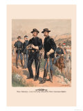 Brigadier General, Line Officers, Enlisted Men in Campaign Dress Affiche par H.a. Ogden