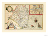 The Countie of Leinster, Ireland Poster by John Speed