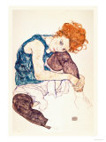 Painter's Wife, Seated Kunstdruck von Egon Schiele