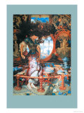 The Lady of Shalott Kunstdrucke von William Holman Hunt