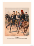 Lieutenant General, Staff and Line Officers in Full Dress Prints by H.a. Ogden
