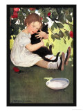 I Love Little Pussy Affiches par Jessie Willcox-Smith