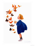 Les papillons Posters par Jessie Willcox-Smith