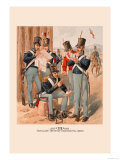 Artillery, Infantry and Dragoon Lámina por H.a. Ogden