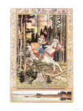 Lovers Riding Poster av Ivan Bilibin