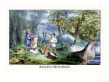 Bagging the Badger Poster by Henry Thomas Alken