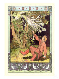 Picking Berries Prints by Ivan Bilibin