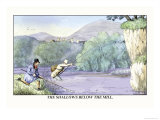 Fishing the Shallows below the Mill Affiches par Henry Thomas Alken