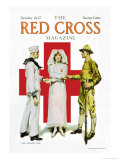 The Red Cross Magazine, October 1917 Poster van James Montgomery Flagg The Red Cross Magazine, October 1917 Poster van James Montgomery Flagg