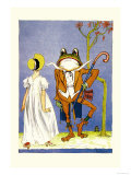 Dorothy and Frogman Poster by John R. Neill
