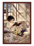 Livres l'hiver Posters par Jessie Willcox-Smith