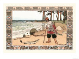 Sur la plage Posters par Ivan Bilibin