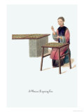 Woman Preparing Tea Poster by George Henry Malon