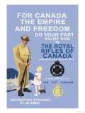 For Canada, The Empire, and Freedom Affiches par M. Gagnon