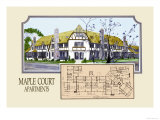 Maple Court Apartments Print by Geo E. Miller