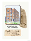 Detached Three-Flat with English Basement Prints by Geo E. Miller