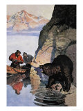 Bear Ambush Posters by Newell Convers Wyeth