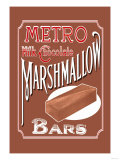 Metro Milk Chocolate Marshmallow Bars Affiches