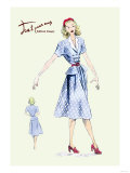 Daytime Dress in Plaid Posters Daytime Dress in Plaid Posters