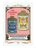 Sanitol Talcum Powder and Floressence Violette Talc Affiches