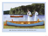 Canvas-Covered, Double-End Boat Posters
