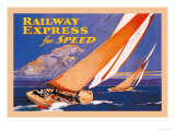 Railway Express for Speed Posters por Josef Fenneker Railway Express for Speed Posters por Josef Fenneker
