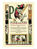 P for Punch and Judy Posters by Tony Sarge