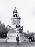 Man Standing in Front of Lincoln Statue, Philadelphia, Pennsylvania Posters
