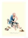 Old Man Polishing Crystal Posters by George Henry Malon