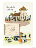 Filling Station Poster par Geo E. Miller