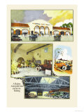 Automobile Sales and Service Building Affiches par Geo E. Miller