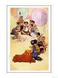 Letter to Little Friends in Taiwan Print by Lin Ang-kan