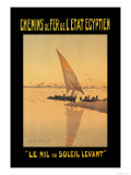 Le Nil au Soleil Levant Posters par D. Rudeman