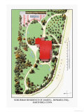 Suburban Residence of James L. Howard, Esq., Hartford, Connecticut Posters par J. Weidermann