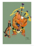 Scottish Money Posters by Lawson Wood