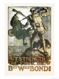 Put Strength in the Final Blow Kunstdrucke von Frank Brangwyn
