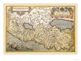 Map of Northern Italy Posters by Abraham Ortelius