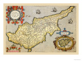 Map of the Island of Cyprus Photo by Abraham Ortelius
