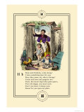 Little Lily's Alphabet: Hens and Chickens Posters by Oscar Pletsch