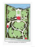 Country Residence at Newport, Rhode Island Posters par J. Weidermann