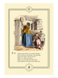 Little Lily's Alphabet: Clocks and Watches Láminas por Oscar Pletsch