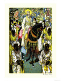 Aladdin's Procession Affiches par Walter Crane