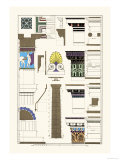 Details of Parthenon, Polychrome Posters by J. Buhlmann