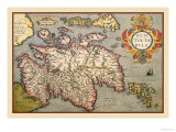 Map of Scotland Posters by Abraham Ortelius