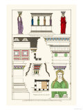 Porch of Caryatids, Polychrome Plakat av J. Buhlmann