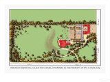 Suburban Residence, Called the Cedars, at Newport, Rhode Island Posters par J. Weidermann