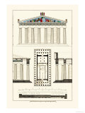The Parthenon at Athens, Polychrome Posters av J. Buhlmann