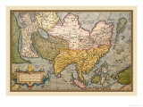 Map of Asia Print by Abraham Ortelius