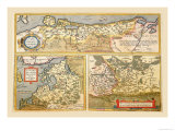 Maps of Eastern Europe and Russia Poster by Abraham Ortelius